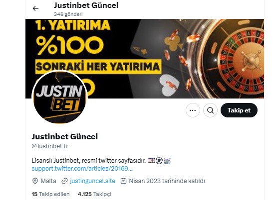 Justinbet Twitter